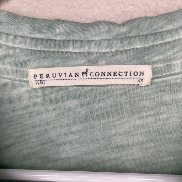 Peruvian Connection Verdigris Lagos Shirt Dress Women’s XS in Green Button Up - Picture 4 of 8